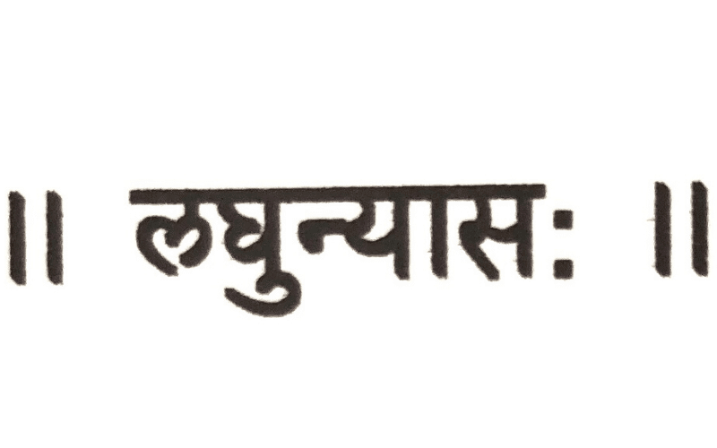 Laghunyāsaḥ Mantra
